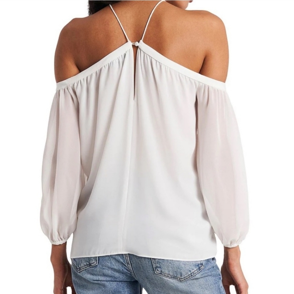 [SHIPPING FREE] 1 STATE Off-Shoulder Halter Neck Blouse - Picture 3 of 8